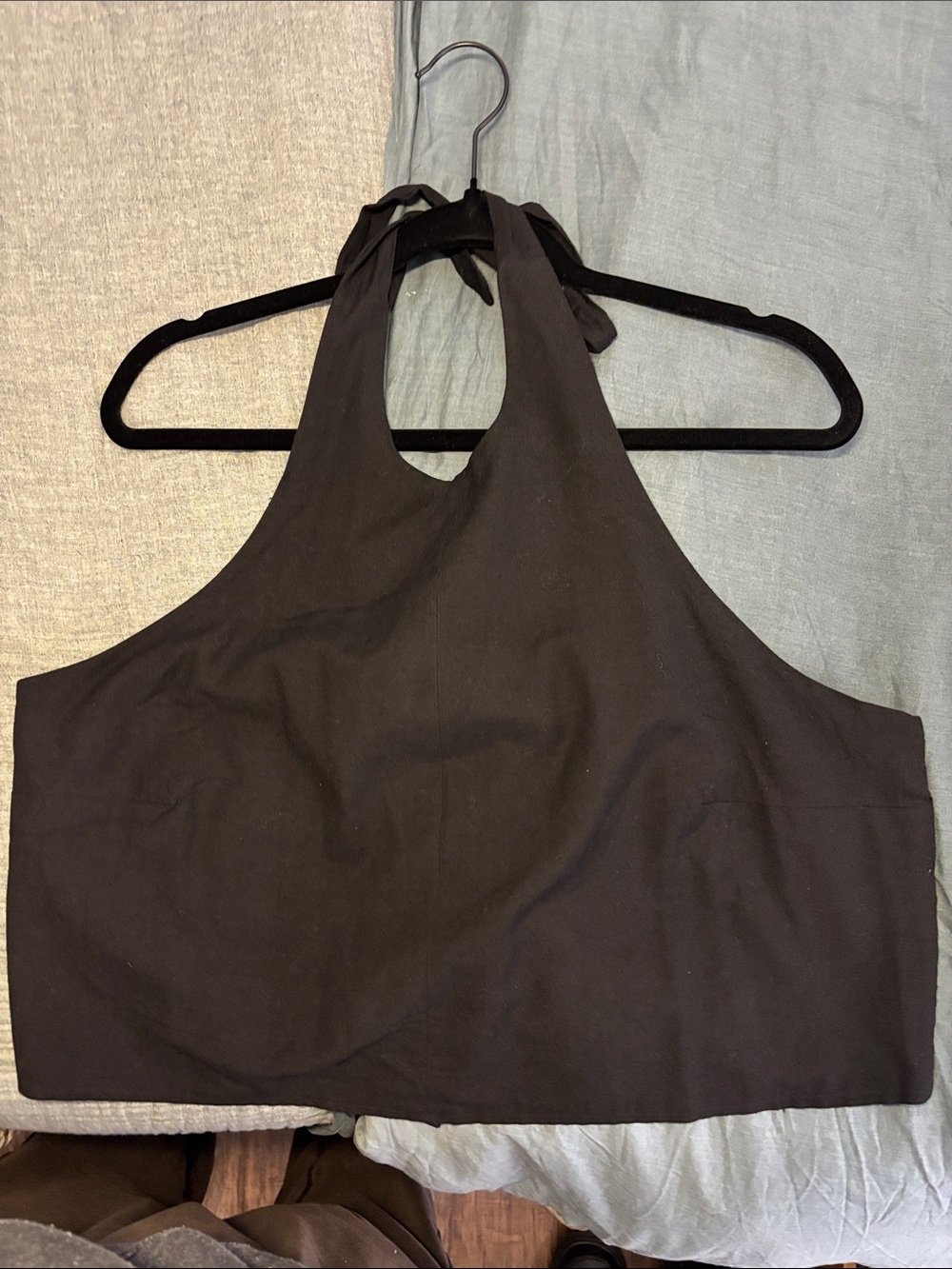 Fashion nova Women's Black Halter Crop Top